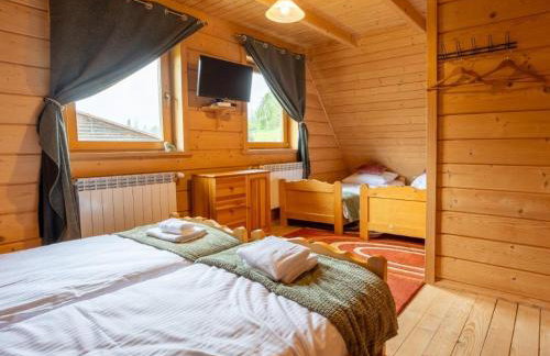 GLICZAROWA OSADA, Chata 18 osób, Domek 8 osób NA WYŁĄCZNOŚĆ, 8 sypialni z łazienkami, spokój, przyroda, wyjątkowe miejsce - Foto 10