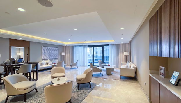 Zona de estar del vestíbulo