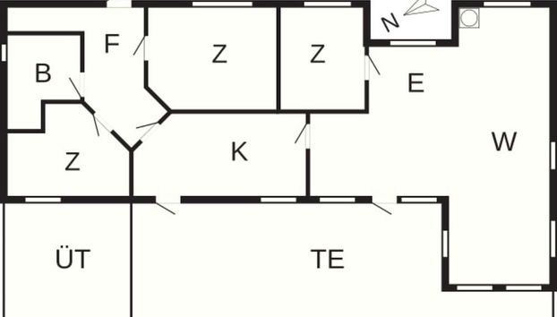 6 Person Holiday Home in Store Fuglede - Foto 3, Planta do andar