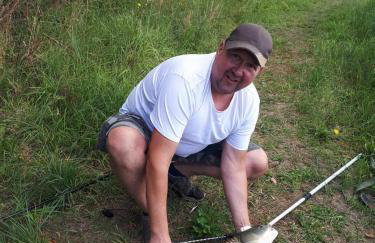 Mazurski Domek Papy Smerfa plaża pomost jezioro prywatny staw gospodarstwo pasieka - Foto 28
