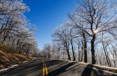 Hot Tub, Wraparound Deck, & WiFi at Chalet Cabin - Foto 27