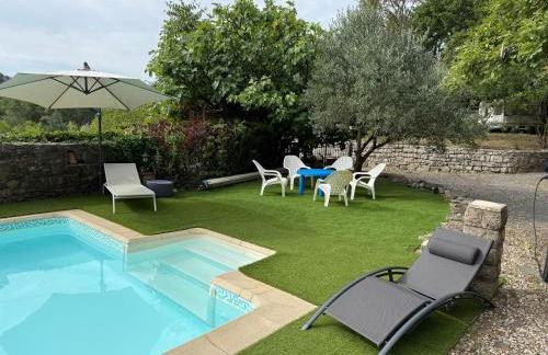 Maison de vacances avec piscine privée, Ardèche, Le Mas de Jallet, proche les Vans, Les Assions - Foto 44