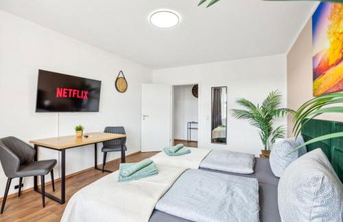 Larooms Merseburg - Apartment NP24 - 2 Zimmer - 4 Betten - Waschmaschine - Parkplatz - Balkon - Foto 6