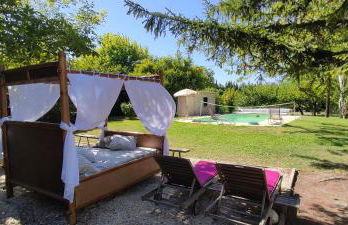 Le Mas des Cigales avec parc et grande piscine - Foto 5