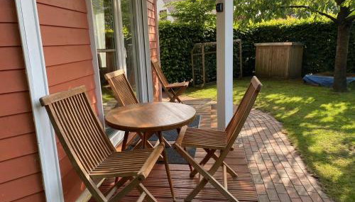 Moderne Ferienwohnung mit Kamin u Garten im EG 100qm Nähe Weser und Golfplatz - Foto 4, Garden, Garden view