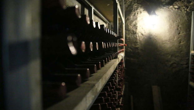 Explore where this winery stores its wine