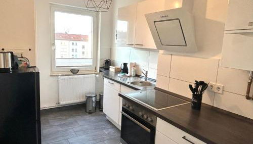 GÖH-moderne Wohnung in zentraler Lage, Balkon, self-check-in, WLAN, Netflix, DisneyPlus - Foto 5, stove, dishwasher, toaster