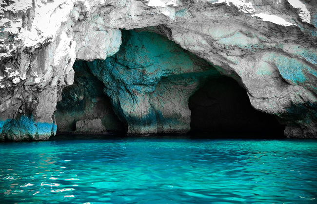 Grotta Azzurra e mercato al villaggio di pescatori di Marsaxlokk - Foto 1