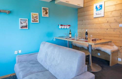 Studio cabine vue montagne au pied des pistes & commerces - Foto 9