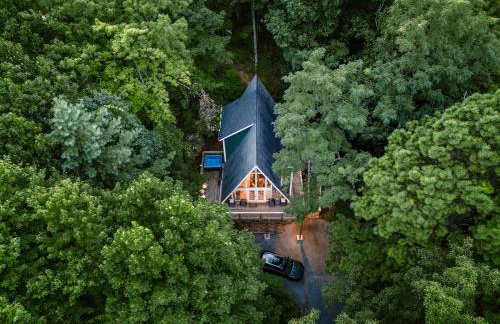 Big Mountain View! Downtown Gatlinburg Chalet Village! Hot Tub! Fan Favorite! AFrame Dreams! Magazine-Featured! Stunning Interiors! Little Green Cabin - Photo 61