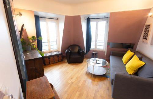 APPARTEMENT CHALEUREUX ARTISTIQUE QUARTIER GARE DU NORD - GARE DE L'EST et GRANDS BOULEVARDS - Foto 22