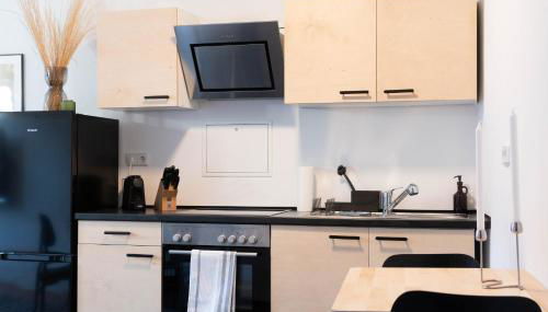 moderne 62qm Ferienwohnung, zentral in Bahnhofsnähe - Foto 3, stove