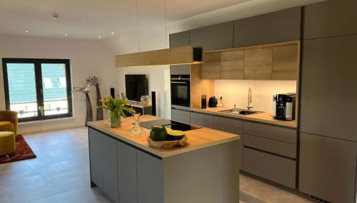 FeWo am Elberadweg - Foto 3, stove, dishwasher