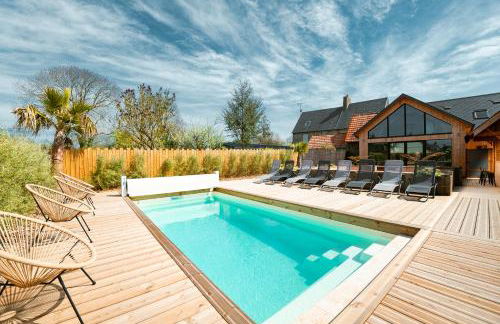 Grange rénovée avec piscine chauffée Baie du Mont St Michel - Foto 1