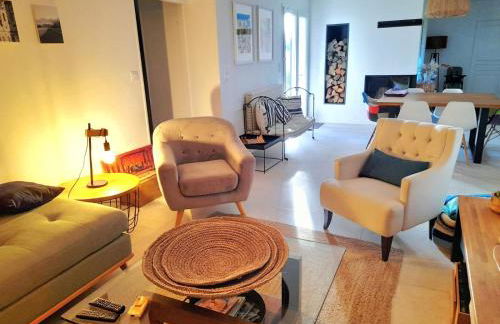 "LA VILLA DES HAUTES MERS" Villa 4 étoiles, 10 personnes, piscine privée chauffée, parc arboré, proche plage et marais - Foto 9