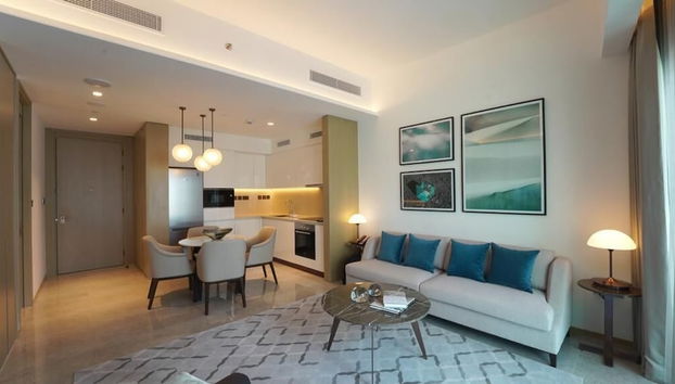 High Floor Stylish 1BR Address Harbour - Foto 3, Zona de estar