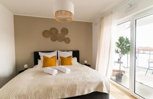 DWELLSTAY - Modernes Apartment I 55qm I 2 Zimmer I Küche I Bad I Terrasse I TV I WLAN - Foto 5