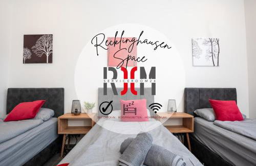 Serviceroom24 - Space in Recklinghausen Hoch WLAN - Smart-TV - 24-7 Check-in und Küche - Foto 1