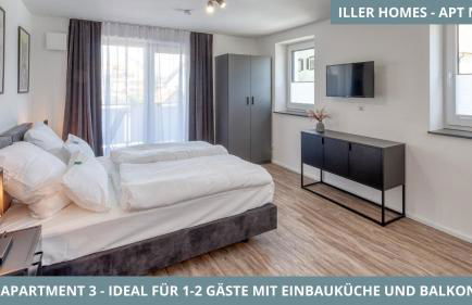 Iller Homes - 5 x Moderne Fewos je 1bis2 oder 1bis4 Pers mit Küche u Balkon - Parkplätze vorhanden - Foto 20