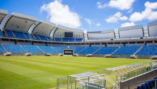 Interior of the Arena das Dunas stadium