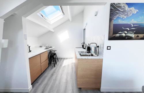 Dali Loft 40m2 Seine view 15 min from Paris - Foto 9