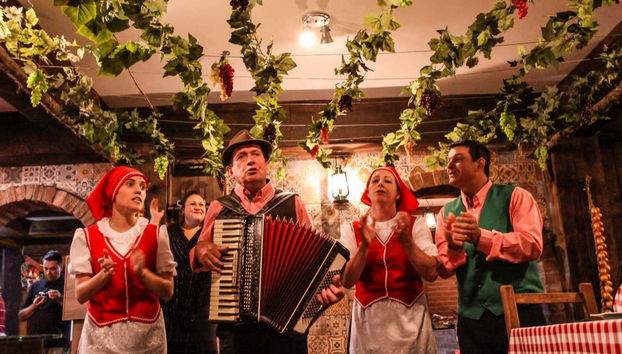 O espetáculo de música italiana