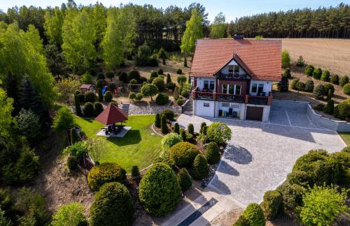 Dom na wzgórzu z widokiem na jezioro z balią i sauną - Foto 16