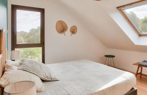 Jardin et piscine - 1km de la plage de Mousterlin - Foto 20