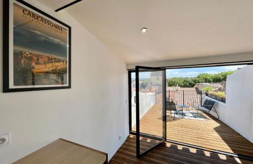 Rooftop N°38 - Rooms et Studios - Vue Cité Médiévale - Foto 6