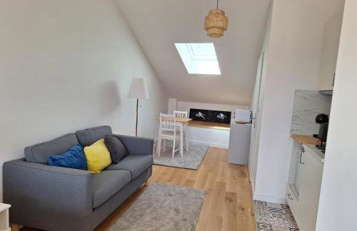 Studio 1 rénové lit queen size balcon garage - Foto 8