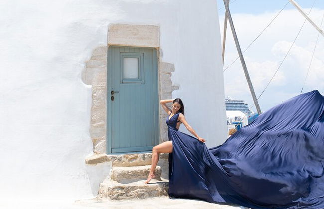 Flying Dress Mykonos sesión de fotos - Foto 12