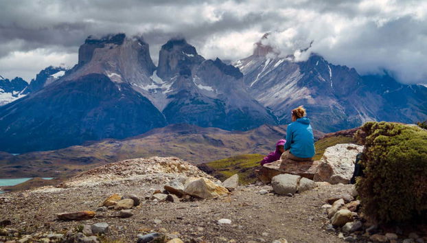 Contemplando il paesaggio