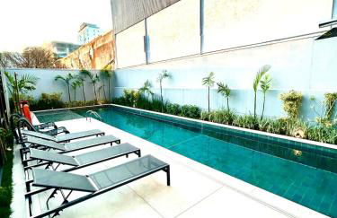 Moema URBAN Heaven - Piscina - Prox Metro - Prox Sh Ibirapuera - Cama Queen - Internet 500mbps - Ar cond - Cozinha completa - Academia - Churrasqueira - Foto 73