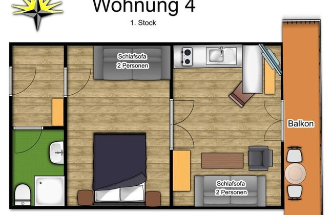 am Buchbrunnen Comfortable Holiday Residence - Foto 18