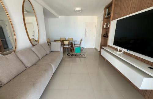 Apartamento Praia do morro 3 quartos totalmente equipado com ar condicionado duas vagas garagem privada Vem conhecer Guarapari uma das praias mais maravilhosas que a praia do morro - Foto 9