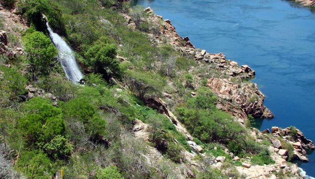Paisaje árido en los cañones