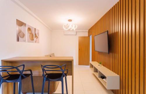 Apartamentos a150 M DA PRAIA com SACADA, WI-FI, PISCINA, PORTARIA 24h, PLAYGROUND e vaga de GARAGEM - Foto 6