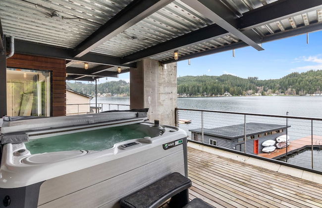 Lakefront Luxury Stunning Views Dock Hot Tub - Foto 54