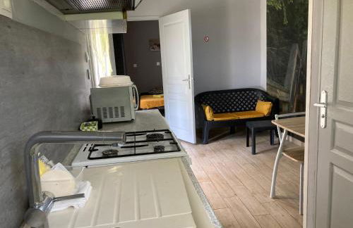 F1 noir/anis, avec terrasse couverte et jardin (E) - Foto 8