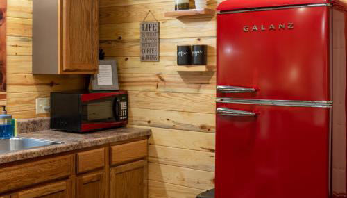 Halfmoon Hideaway-Cozy 2 bdr cabin Mena AR - Foto 5, toaster, minibar