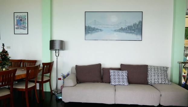 Coin salon dans le hall