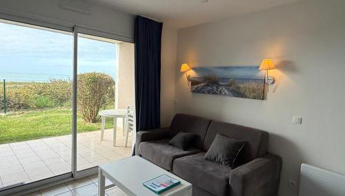 Charmant appartement T2 en rez de jardin terrasse face mer 4 personnes - Foto 1, Garden view