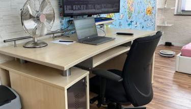 Zimmer HomeOffice Küche WLAN TV mit Terrasse&Grill +Fahrrad - Foto 2