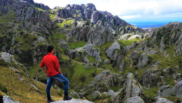 Contemplando o maciço de Los Gigantes