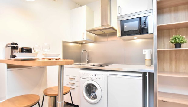 Modern studio in the heart of Paris - Residence - Foto 2, Cocina privada