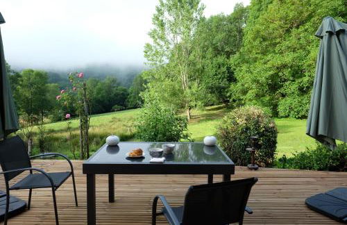 Maison avec vue, grand terrain clos, bain nordique privé toute l'année, animaux acceptés - Foto 20