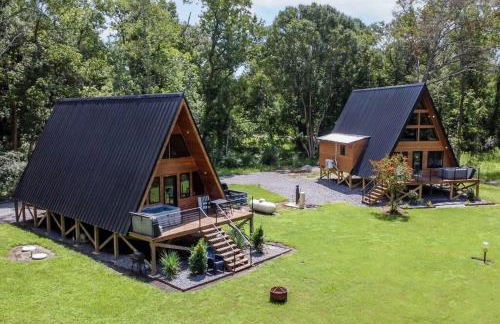 Modern A-Frame Cabin by Rip Van Winkle with Hot Tub - Foto 5