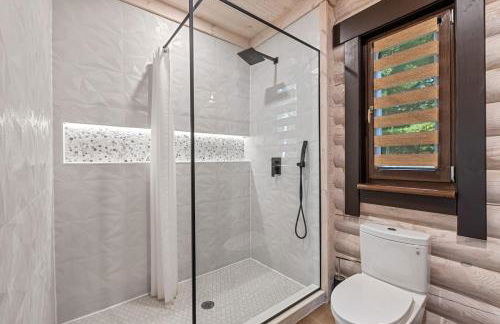 Log House Chalet, Volleyball field, Sauna, Hot Tub - Foto 75