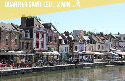 Les Perles Amiénoises-Suite Luxe Centre-Parking - Foto 22