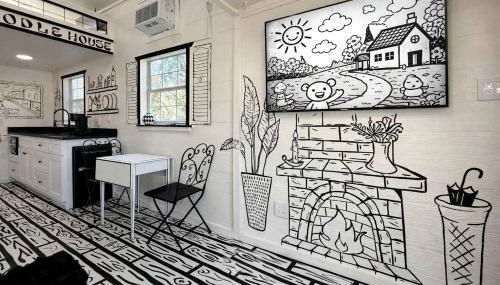 Whimsical Lakefront Tiny Home with Hand-Drawn Doodle Design Near Bastrop, Texas - Foto 2